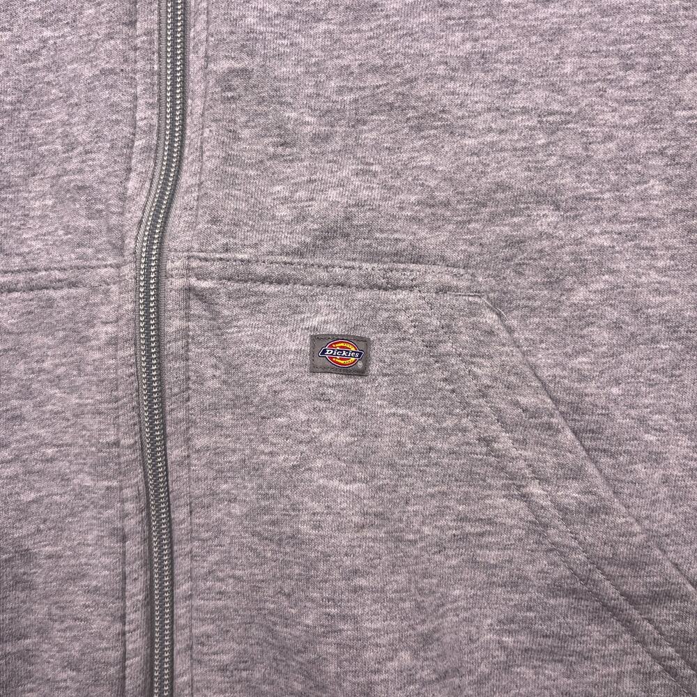 dickies full zip hoodie gray drawstring sweatshirt long sleeve womens 3x - Picture 2 of 8